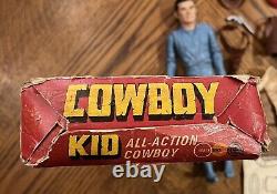 Marx UK Johnny West Cowboy Kid Sunburst Box Great Britain Rare