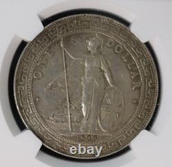 NGC Great Britain 1930 China Hong Kong Trade Dollar Silver Coin MS-61 Rare