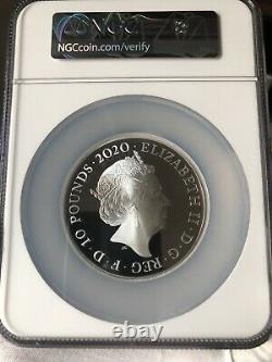 NGC PF70 2020 Great Britain UK Music Legends Queen Silver Coin 5OZ COA Rare