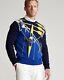 Nwt Rare Polo Ralph Lauren Mens 2020 Sz L Rowing Print Flag Embroidered Sweater