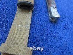 Original Ww2 Australian Smle Bayonet Scabbard And Frog Rare Blade