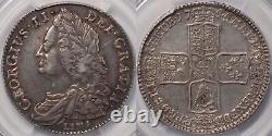 PCGS Graded XF45 Great Britain 1745/3 LIMA Halfcrown Silver Coin Rare Overdate