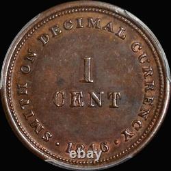 PCGS PR62 1846 GREAT BRITAIN Queen Victoria Pattern Copper Cent, VERY RARE