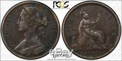 PCGS VF30 graded 1869 Great Britain penny, rare date. See coin's description