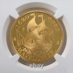 PF 69 2020 Great Britain One Ounce. 9999 rare Gold COIN Mayflower great coin