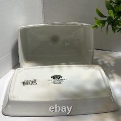 Portmeirion The Holly And The Ivy Covered Butter Dish Great Britain England Rare