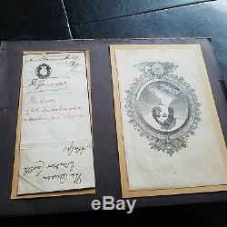 QUEEN VICTORIA (GREAT BRITAIN) SIGNED NOTE WINDSOR CASTLE AUTOGRAPH RARE With PIC