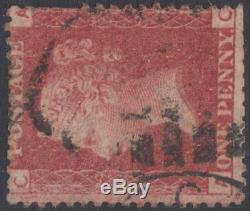 QV GB SG43 / SG44 1d Rose- Red Plate Number 225 AC A Rare used Victorian