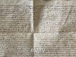 RARE 1759 Vellum UK Tripartite Indenture-Stamps Wax Seal-Great Britain England