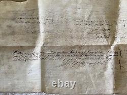 RARE 1759 Vellum UK Tripartite Indenture-Stamps Wax Seal-Great Britain England