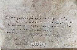 RARE 1759 Vellum UK Tripartite Indenture-Stamps Wax Seal-Great Britain England