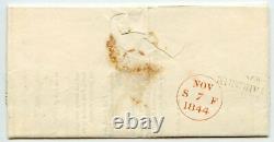RARE 1844 cover with 2d blue pl 1, from Aberdeen with 1844 No 1 numeral in black