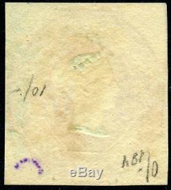 RARE 1854 Embossed 6d violet used. S. G. 61