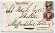 Rare 1855 Registered Cover Liverpool To Shelton 1d Red-brown+ 6d Purple Embossed