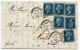 Rare 1858 Cover With 6 X 2d Blue Pl 7 1/- Rate To Italy Manchester Spoon