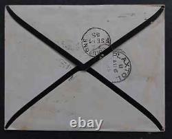 RARE 1885 Great Britain Mourning Cover ties 6d stamp Sevenoaks to Australia