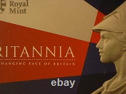 RARE 2015 Great Britain 1 oz. 999 Silver 2 PND Proof Britannia Coin, Box & COA
