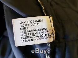 RARE British Army MK VI EOD System Blast Suit Bomb Disposal Jacket Size 3 UK
