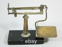 RARE EARLY 19thC SLIDING WEIGHT LETTER SCALES ANTIQUE POSTAL SCALE 1840 postage