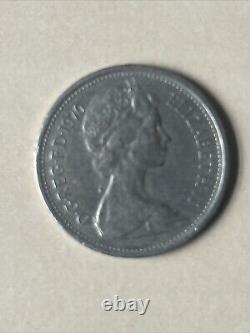 RARE Great Britain 5 New Pence 1970 Elizabeth II Coin