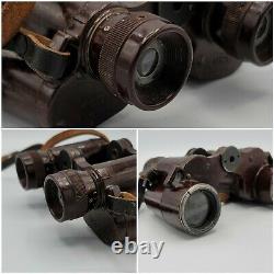 RARE Late War WWII German 6x30 Bakelite Dienstglas Binoculars OXN Busch WW2 1944