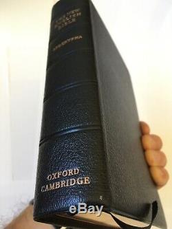 RARE Oxford Cambridge NEB New English Bible with Apocrypha ORIGINAL Goatskin