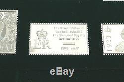 RARE SET of 25 HM STERLING SILVER THE STAMPS OF ROYALTY