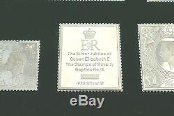 RARE SET of 25 HM STERLING SILVER THE STAMPS OF ROYALTY