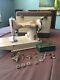 Rare Singer Featherweight 221k Tan, Great Britain With Case And Accessories