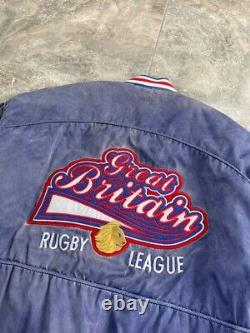 RARE Vintage Great Britain Lions 1992 Nylon Bomber Jacket size L MEN UMBRO