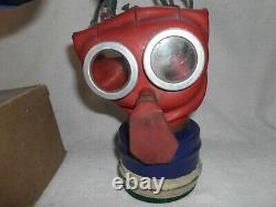 RARE WW2 MICKEY MOUSE CHILDS GAS MASK with BOX + INSTRUCTIONS AVON 11-39