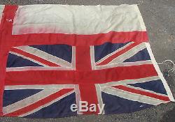 RARE! WWI BRITISH/GREAT BRITAIN/ENGLAND NAVY FLAG 9X4 Feet Size