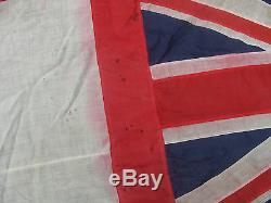 RARE! WWI BRITISH/GREAT BRITAIN/ENGLAND NAVY FLAG 9X4 Feet Size