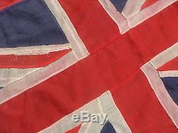 RARE! WWI BRITISH/GREAT BRITAIN/ENGLAND NAVY FLAG 9X4 Feet Size