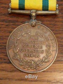 RARE WWI British Territorial Service Medals(Miniature Included). Royal Engineers