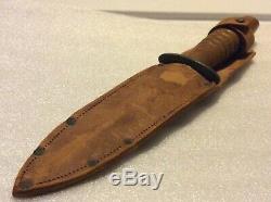 RARE WWII ERA SYKES with WOOD HANDLE DAGGER (KNIFE) UNMARKED PRIVATE