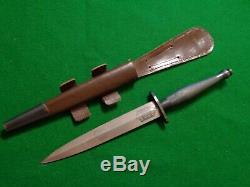RARE c. 1940's Wilkinson 2nd Pattern Fairbairn-Sykes Commando Knife Scroll Etch