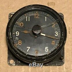 Rare 1 Day Spitfire Cockpit Clock Mk11A, 64/1002, 6369/42, Battle of Britain WW2
