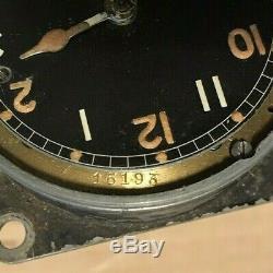 Rare 1 Day Spitfire Cockpit Clock Mk11A, 64/1002, 6369/42, Battle of Britain WW2