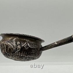 Rare 1718 Great Britain George I Gold 1/4 Guinea Coin In A Toddy Punch Ladle