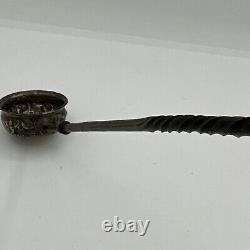 Rare 1718 Great Britain George I Gold 1/4 Guinea Coin In A Toddy Punch Ladle