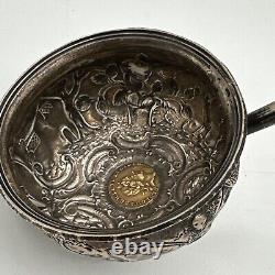 Rare 1718 Great Britain George I Gold 1/4 Guinea Coin In A Toddy Punch Ladle