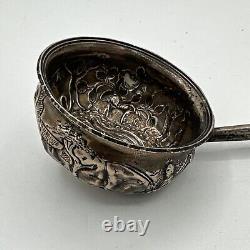 Rare 1718 Great Britain George I Gold 1/4 Guinea Coin In A Toddy Punch Ladle