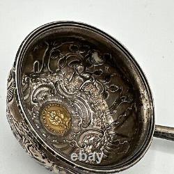 Rare 1718 Great Britain George I Gold 1/4 Guinea Coin In A Toddy Punch Ladle