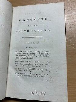 Rare 1800 History Of Great Britain 1066-1216 Robert Henry Vol 5 Book (p5)