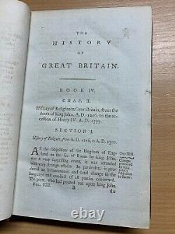 Rare 1800 History Of Great Britain 1216-1399 Robert Henry Vol 8 Book (p5)