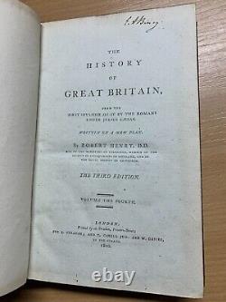 Rare 1800 History Of Great Britain 449-1066 Robert Henry Vol 4 Book (p5)