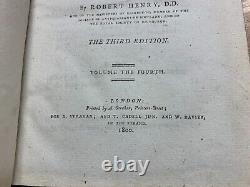 Rare 1800 History Of Great Britain 449-1066 Robert Henry Vol 4 Book (p5)