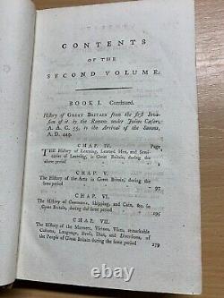 Rare 1800 History Of Great Britain 55 Bce-449ad Fold Out Maps Vol 2 Book (p5)