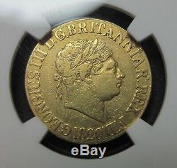 Rare 1820 Great Britain Full Gold Sovereign King George III NGC VF Details